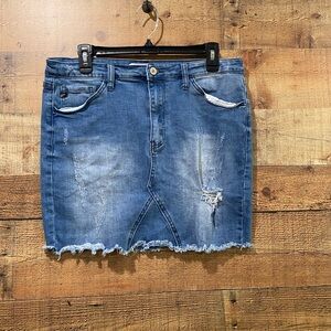 Kancan Above Knee Jean Skirt Size 11